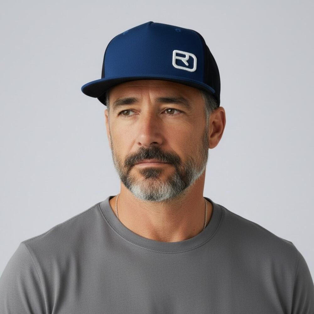 Ortovox Shifted Cap NWT Unisex Sz OS Petrol Blue Snapback Merino Wool Outdoors